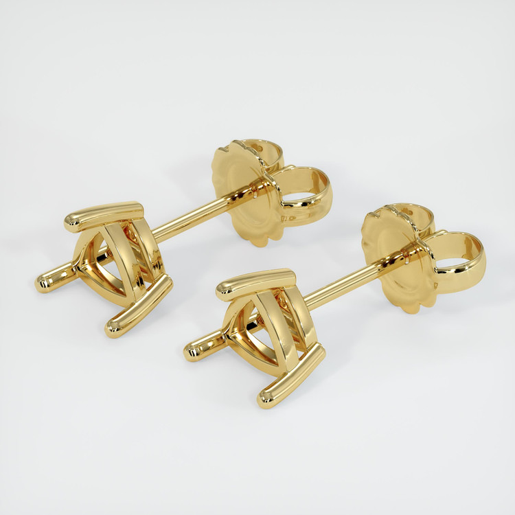 18K Yellow Gold Studs Earring Setting