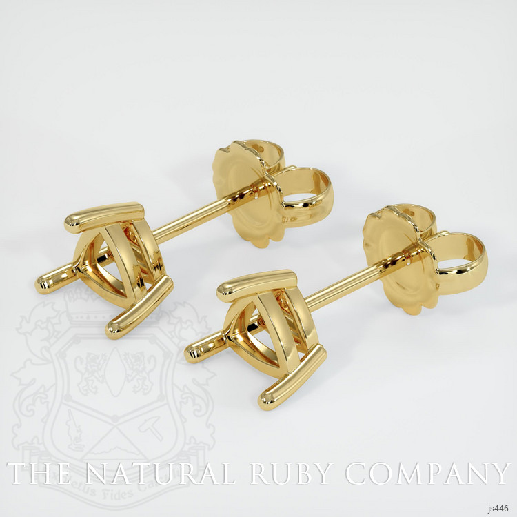 18K Yellow Gold Studs Earring Setting