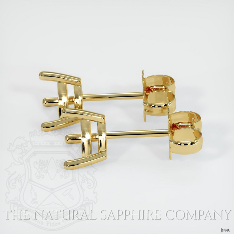 18K Yellow Gold Studs Earring Setting
