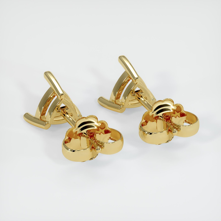 18K Yellow Gold Studs Earring Setting