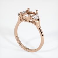 18K Rose Gold Three Stone Ring Setting Video