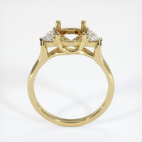 10K Yellow Gold Three Stone Ring Setting Image