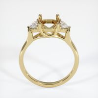 14K Yellow Gold Three Stone Ring Setting Image
