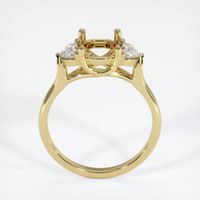 18K Yellow Gold Three Stone Ring Setting Image
