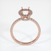 14K Rose Gold Pave Ring Setting Image