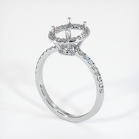 10K White Gold Pave Ring Setting Video