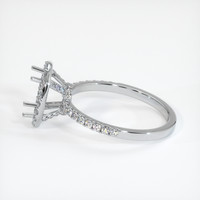 10K White Gold Pave Ring Setting Image