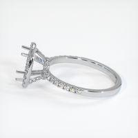14K White Gold Pave Ring Setting Image