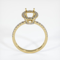 10K Yellow Gold Pave Ring Setting Image