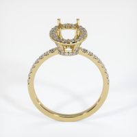 14K Yellow Gold Pave Ring Setting Image