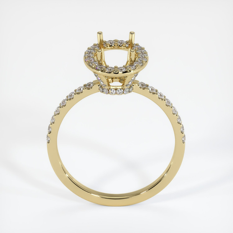 14K Yellow Gold Pave Ring Setting
