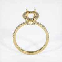 18K Yellow Gold Pave Ring Setting Image