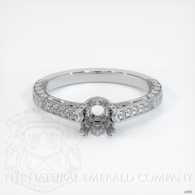 Platinum 950 Antique Style Ring Setting