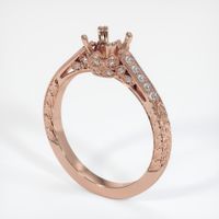 14K Rose Gold Antique Style Ring Setting Video