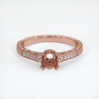 14K Rose Gold Antique Style Ring Setting Image
