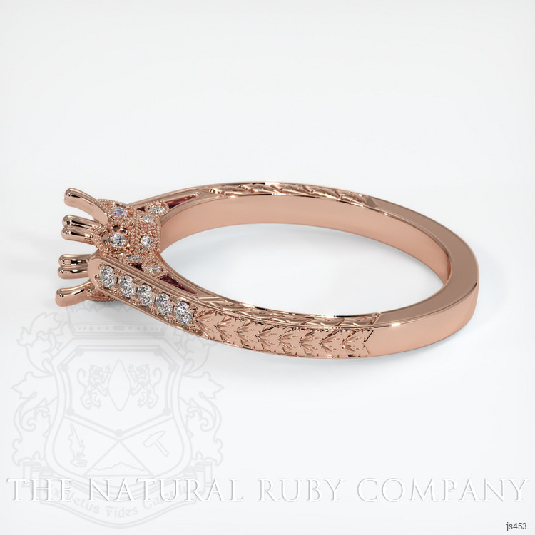14K Rose Gold Antique Style Ring Setting