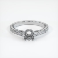 10K White Gold Antique Style Ring Setting Image