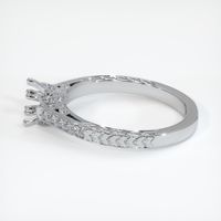 14K White Gold Antique Style Ring Setting Image