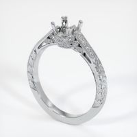 18K White Gold Antique Style Ring Setting Video