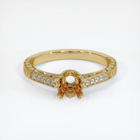 10K Yellow Gold Antique Style Ring Setting Image