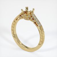 14K Yellow Gold Antique Style Ring Setting Video