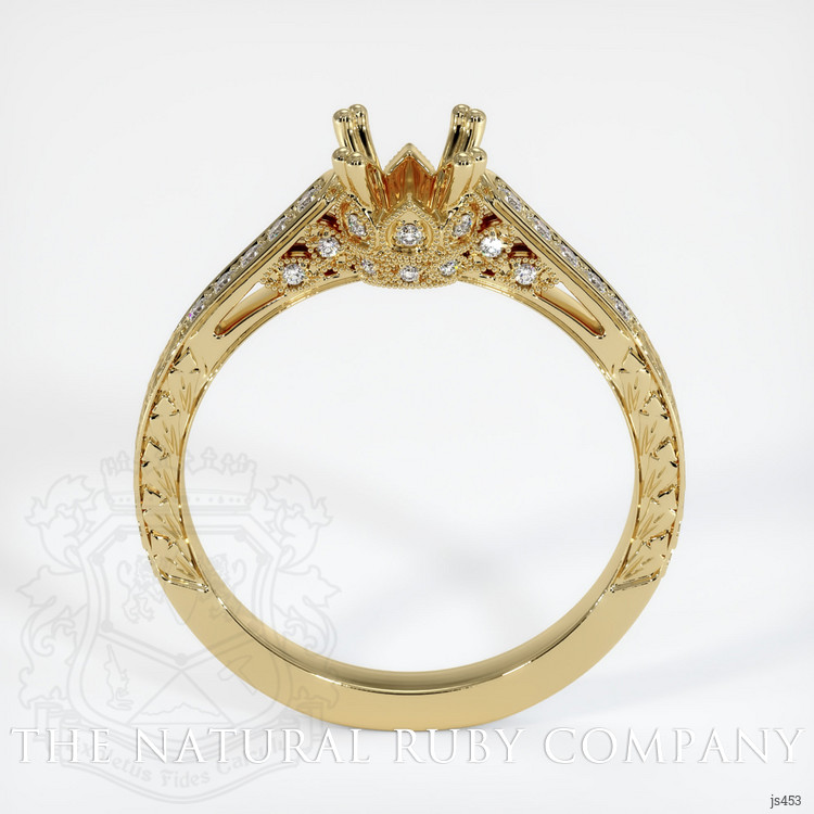 14K Yellow Gold Antique Style Ring Setting