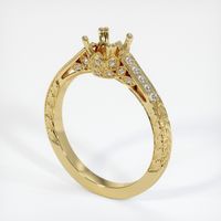 18K Yellow Gold Antique Style Ring Setting Video