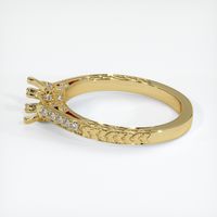 18K Yellow Gold Antique Style Ring Setting Image