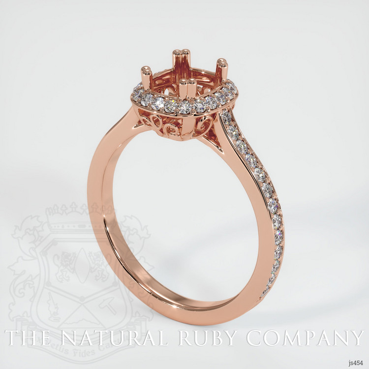 14K Rose Gold Antique Style Ring Setting