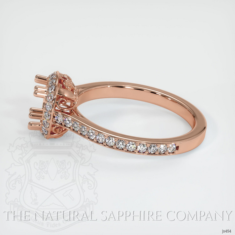 14K Rose Gold Antique Style Ring Setting