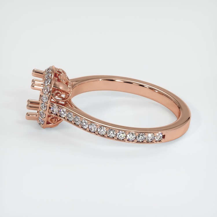 14K Rose Gold Antique Style Ring Setting