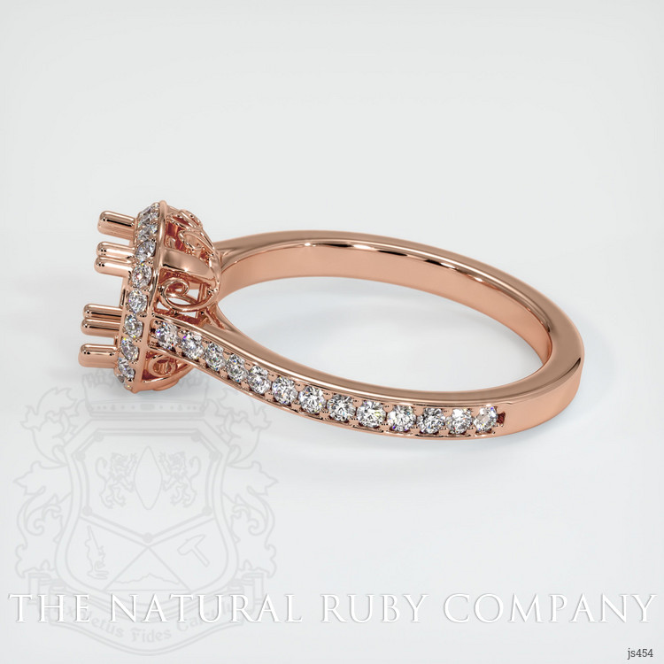 14K Rose Gold Antique Style Ring Setting