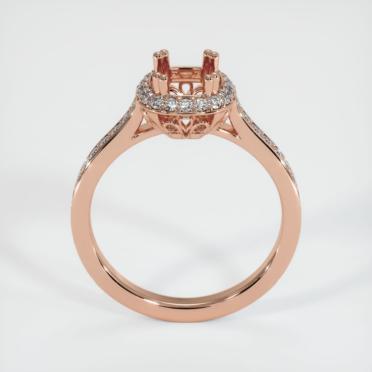 14K Rose Gold Antique Style Ring Setting