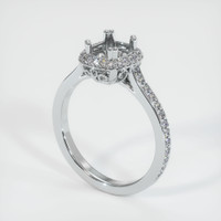 10K White Gold Antique Style Ring Setting Video