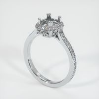 14K White Gold Antique Style Ring Setting Video