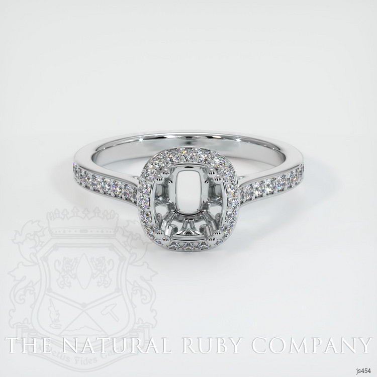 14K White Gold Antique Style Ring Setting