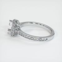14K White Gold Antique Style Ring Setting Image