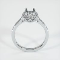14K White Gold Antique Style Ring Setting Image
