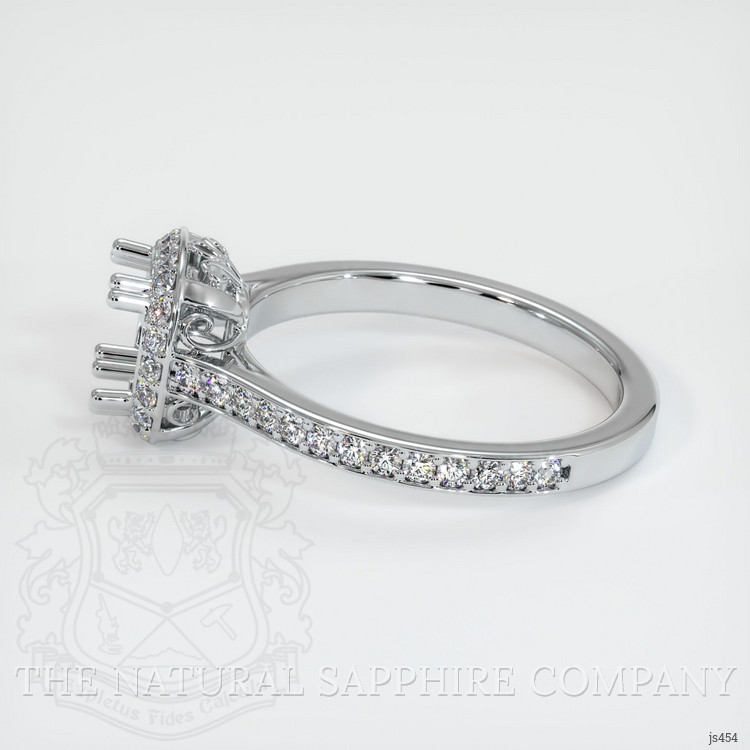 18K White Gold Antique Style Ring Setting