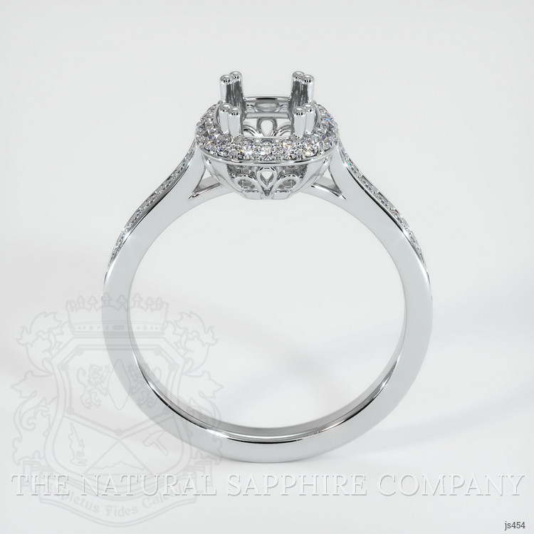 18K White Gold Antique Style Ring Setting