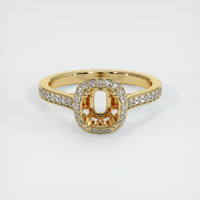 10K Yellow Gold Antique Style Ring Setting Image