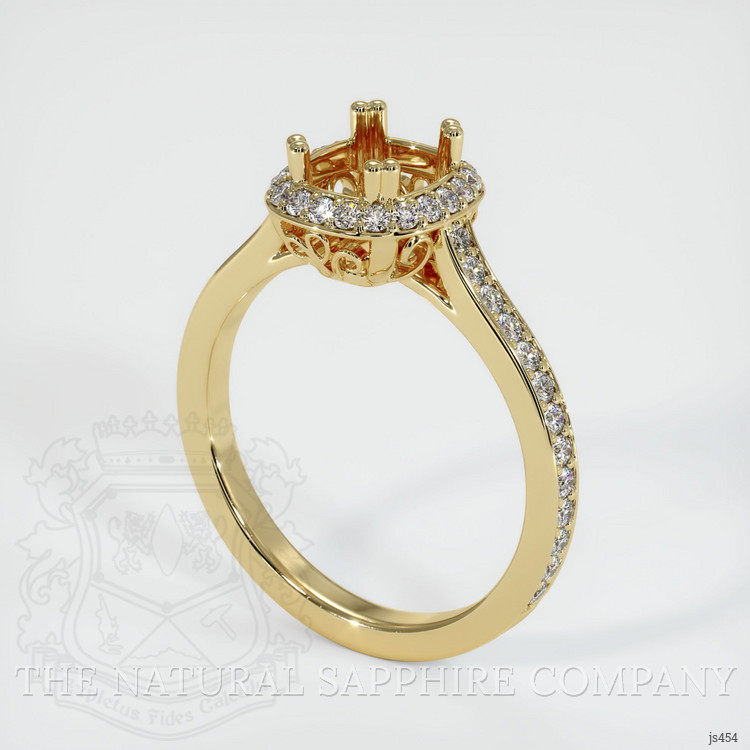 14K Yellow Gold Antique Style Ring Setting