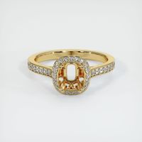 14K Yellow Gold Antique Style Ring Setting Image