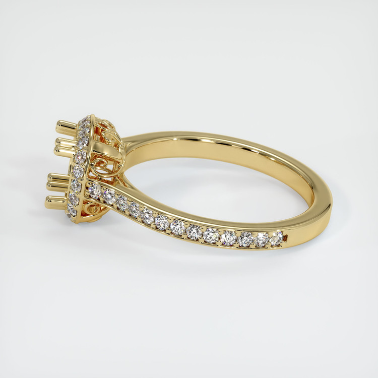 14K Yellow Gold Antique Style Ring Setting