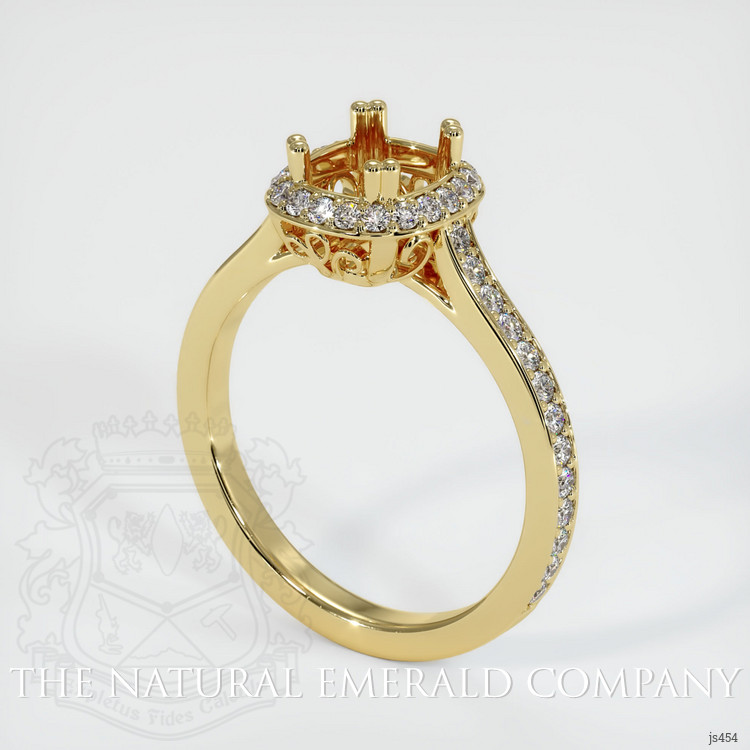 18K Yellow Gold Antique Style Ring Setting