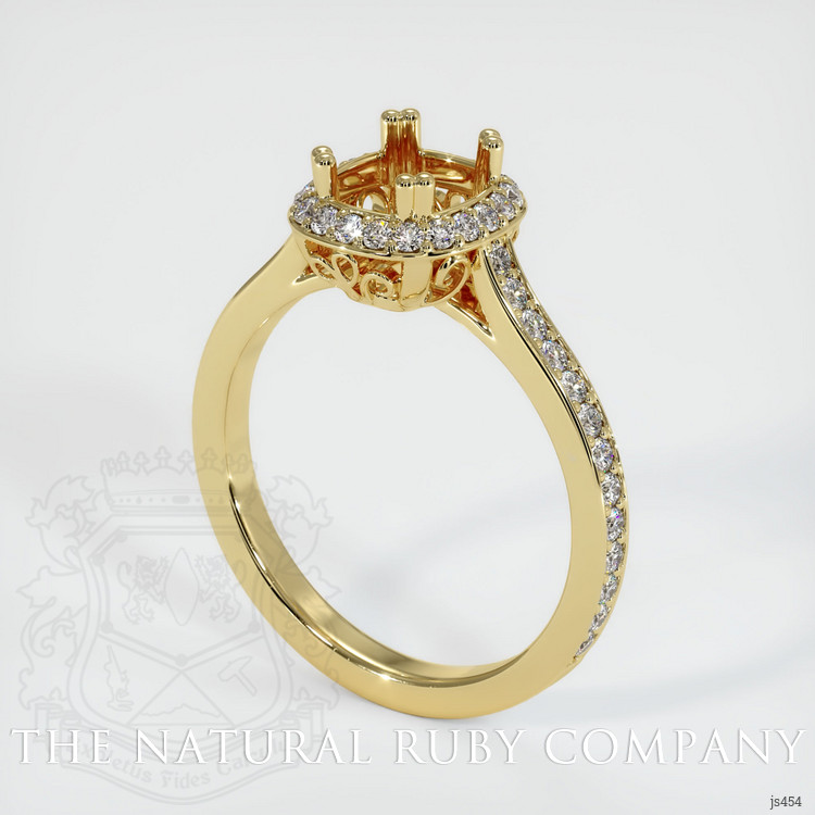 18K Yellow Gold Antique Style Ring Setting