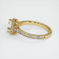 18K Yellow Gold Antique Style Ring Setting Image