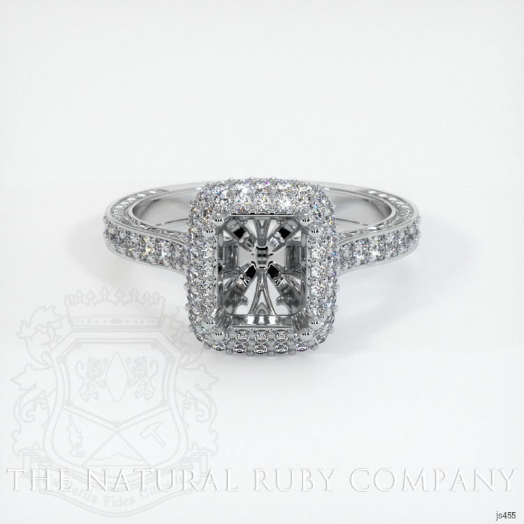 Platinum 950 Antique Style Ring Setting