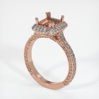 14K Rose Gold Antique Style Ring Setting Video