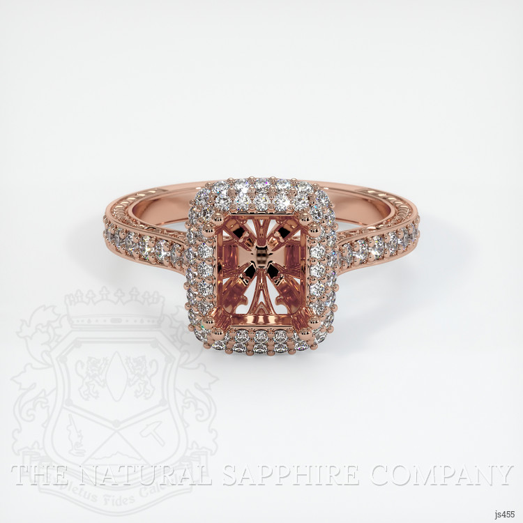 14K Rose Gold Antique Style Ring Setting